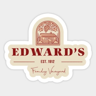 Edwards 1912 Family Vineyard Sticker